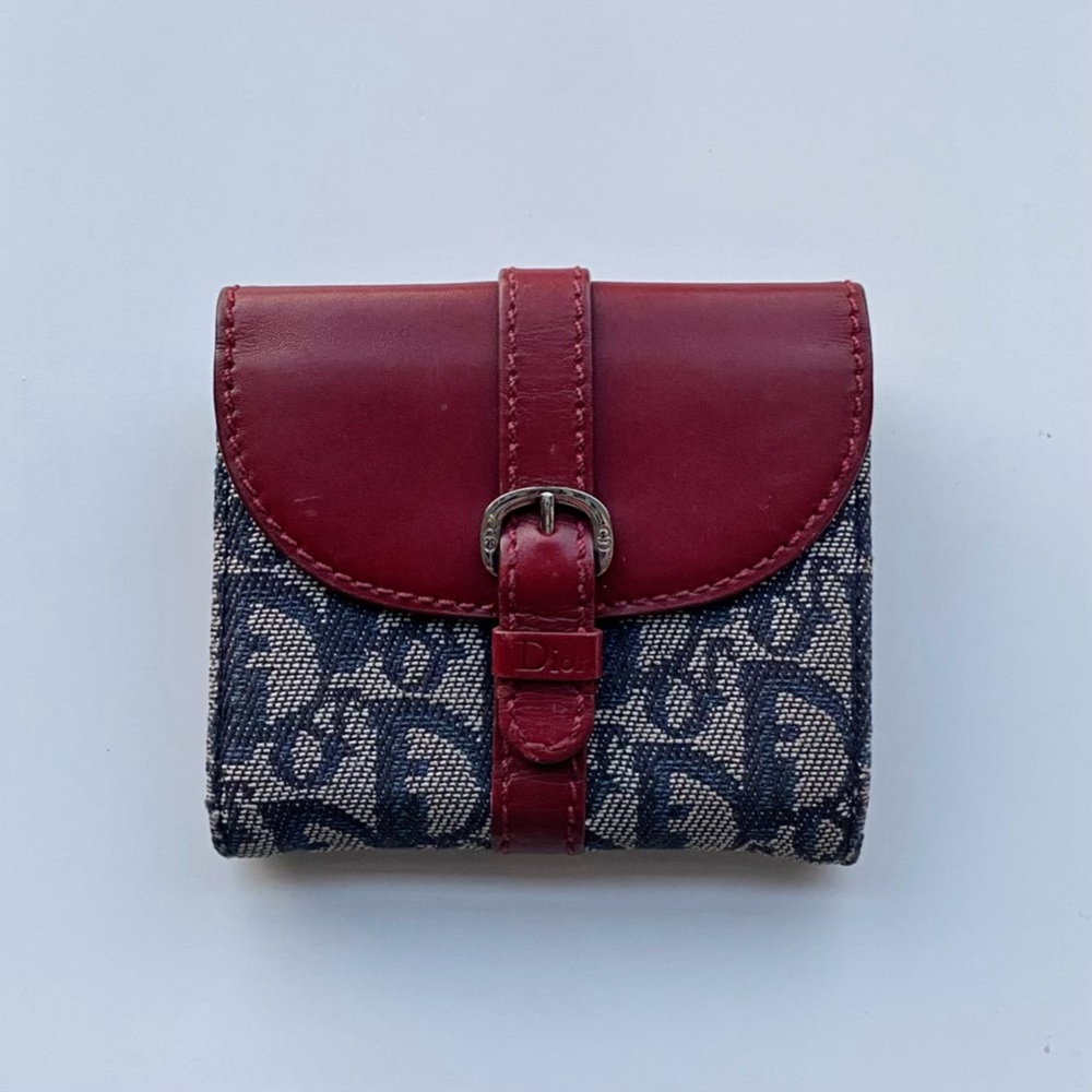 Authenticated Vintage Y2K Galliano Dior Monogram Print Wallet